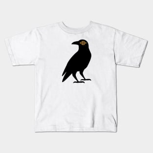 Cursed Crow - Yellow Kids T-Shirt